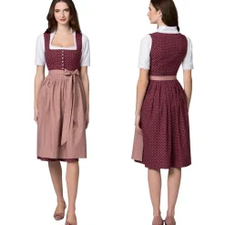 Fashion Damen Dirndl "Gina", Bordeaux- Damen Dirndl