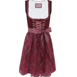 Cheap Damen Dirndl "Loredana", Bordeaux Damen Dirndl