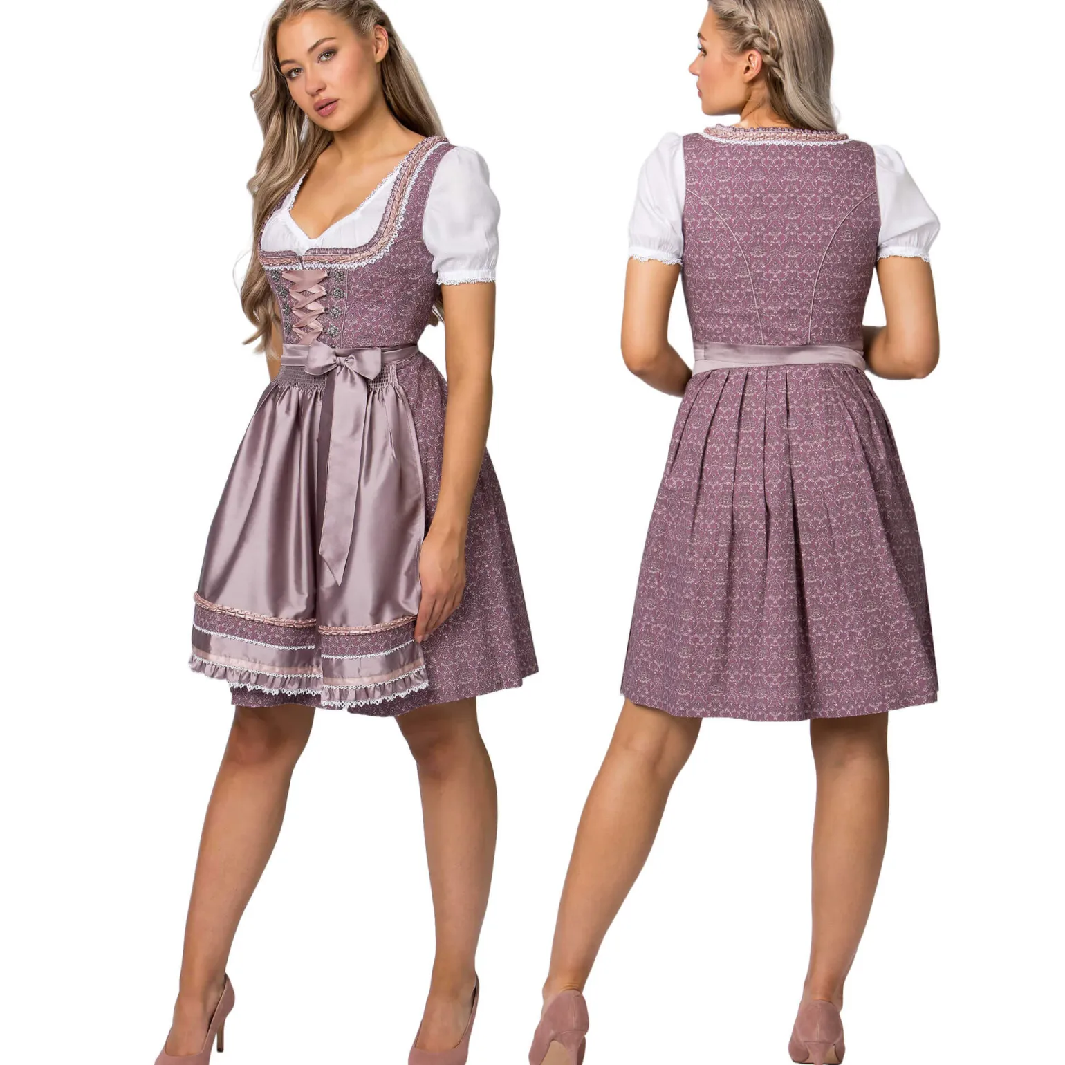 Hot Damen Dirndl "Ruby", Rose Damen Dirndl