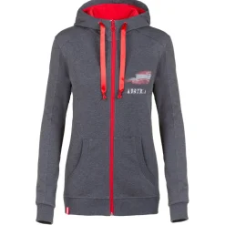 Outlet Damen Hoodie-Jacke "Austria", Dunkel Damen Jacken