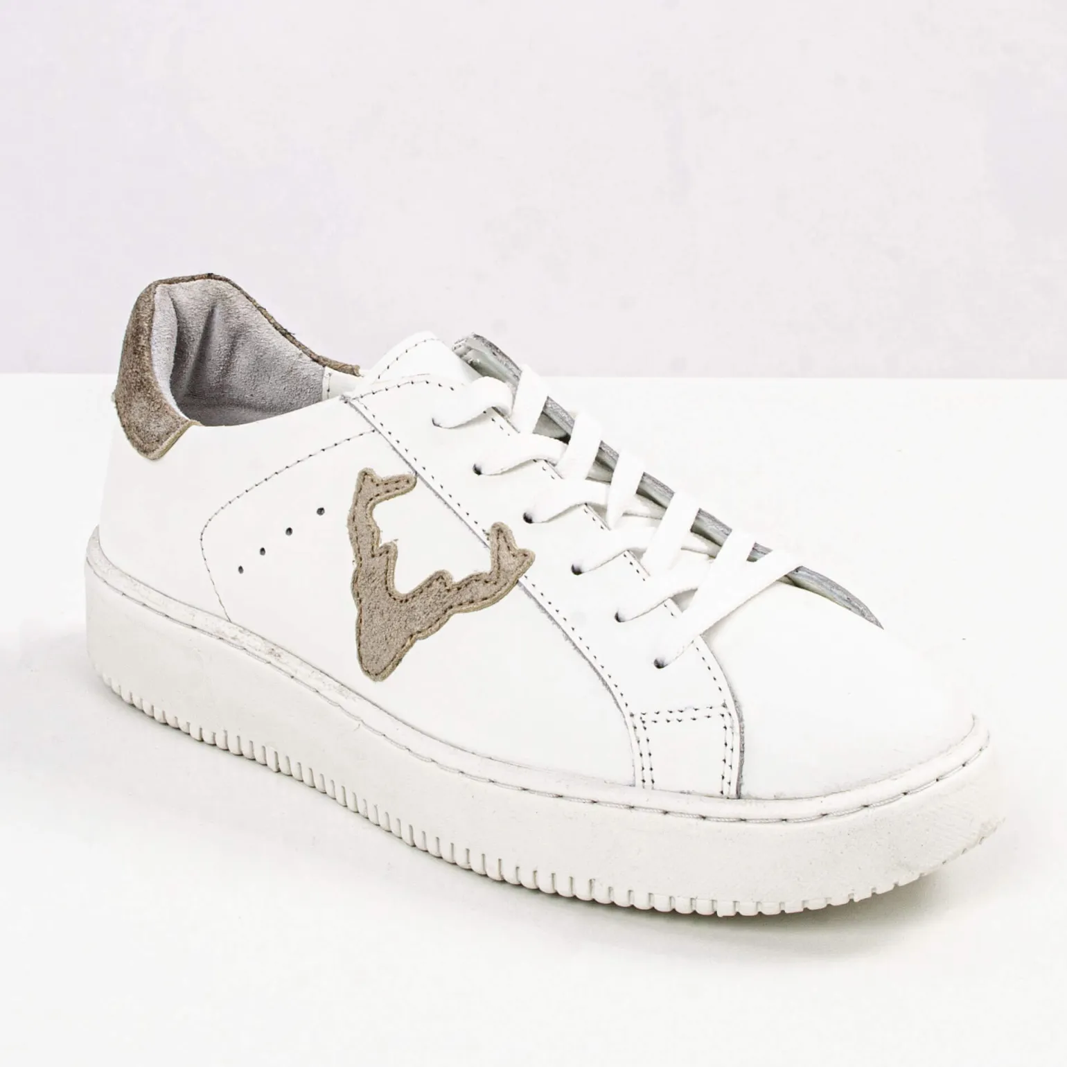 Sale Damen Leder-Sneaker "Sandy", Weiss Damen Schuhe & Socken