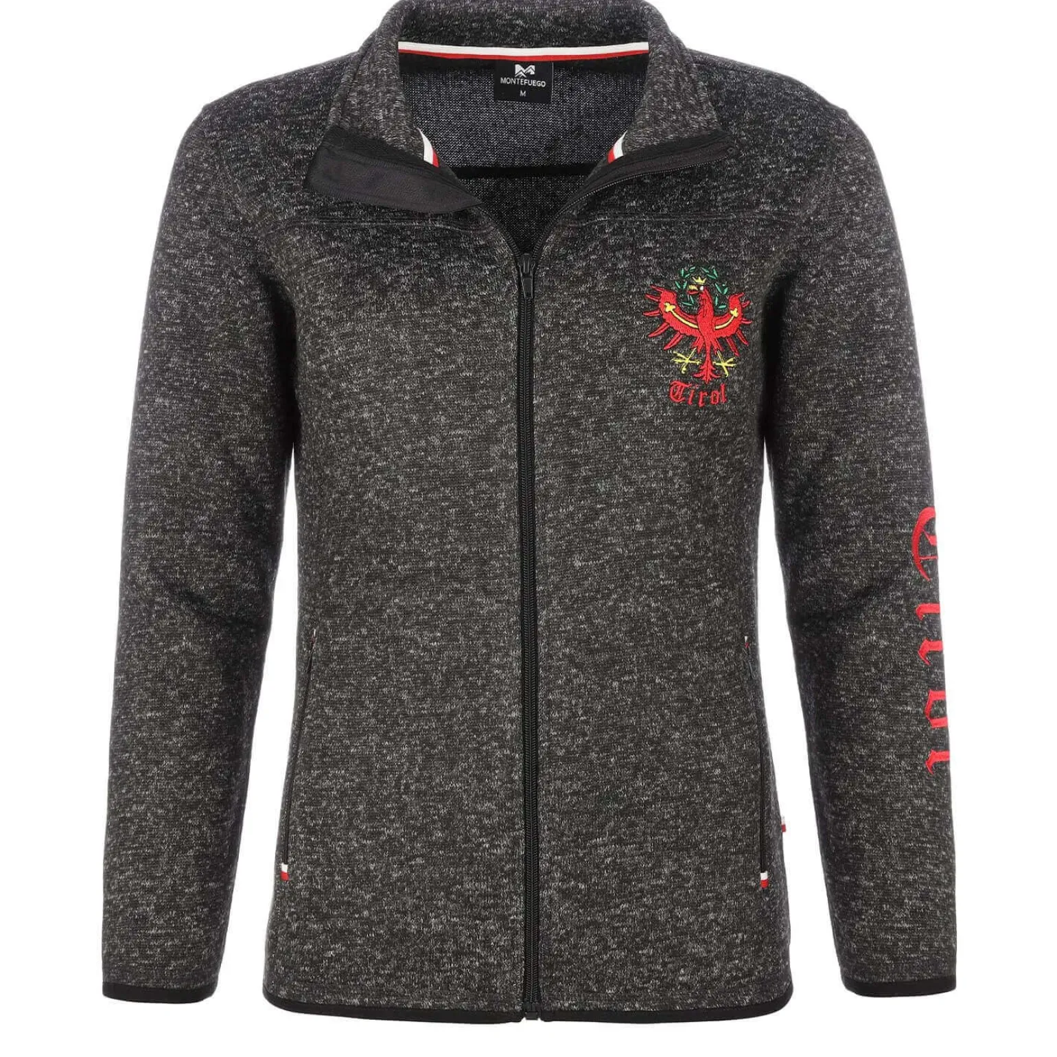 Sale Damen Strickfleece Jacke "Tirol", Anthrazit Damen Jacken
