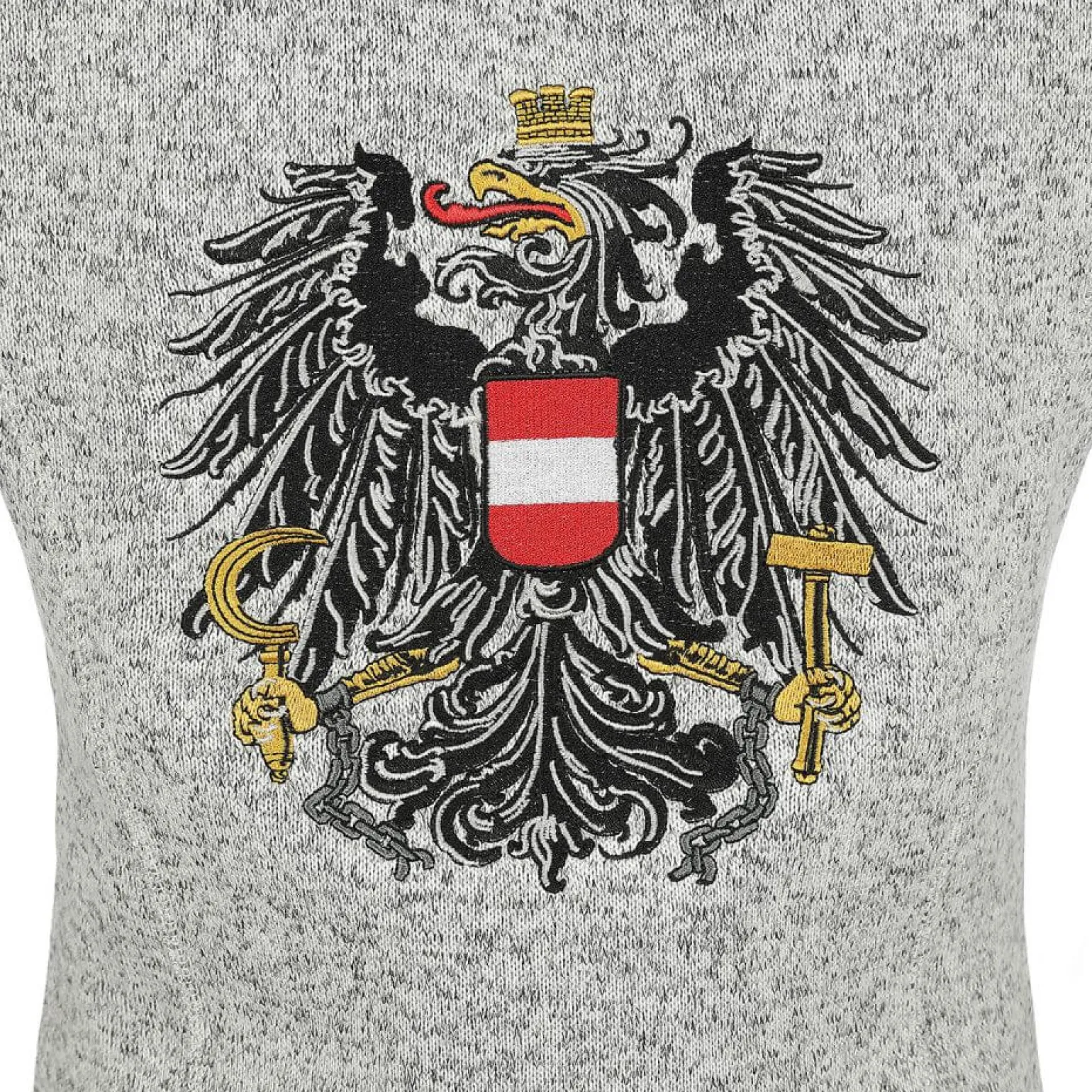 Sale Damen Strickfleece Weste "Österreich", Hell Damen Jacken