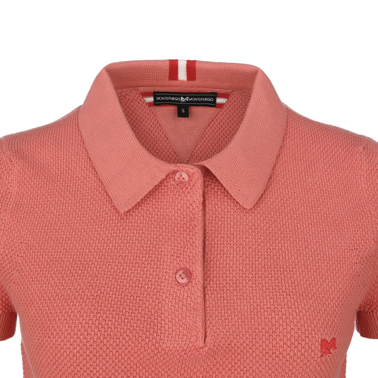 Store Damen Strick Polo "Emma", Aprikot Damen Polos
