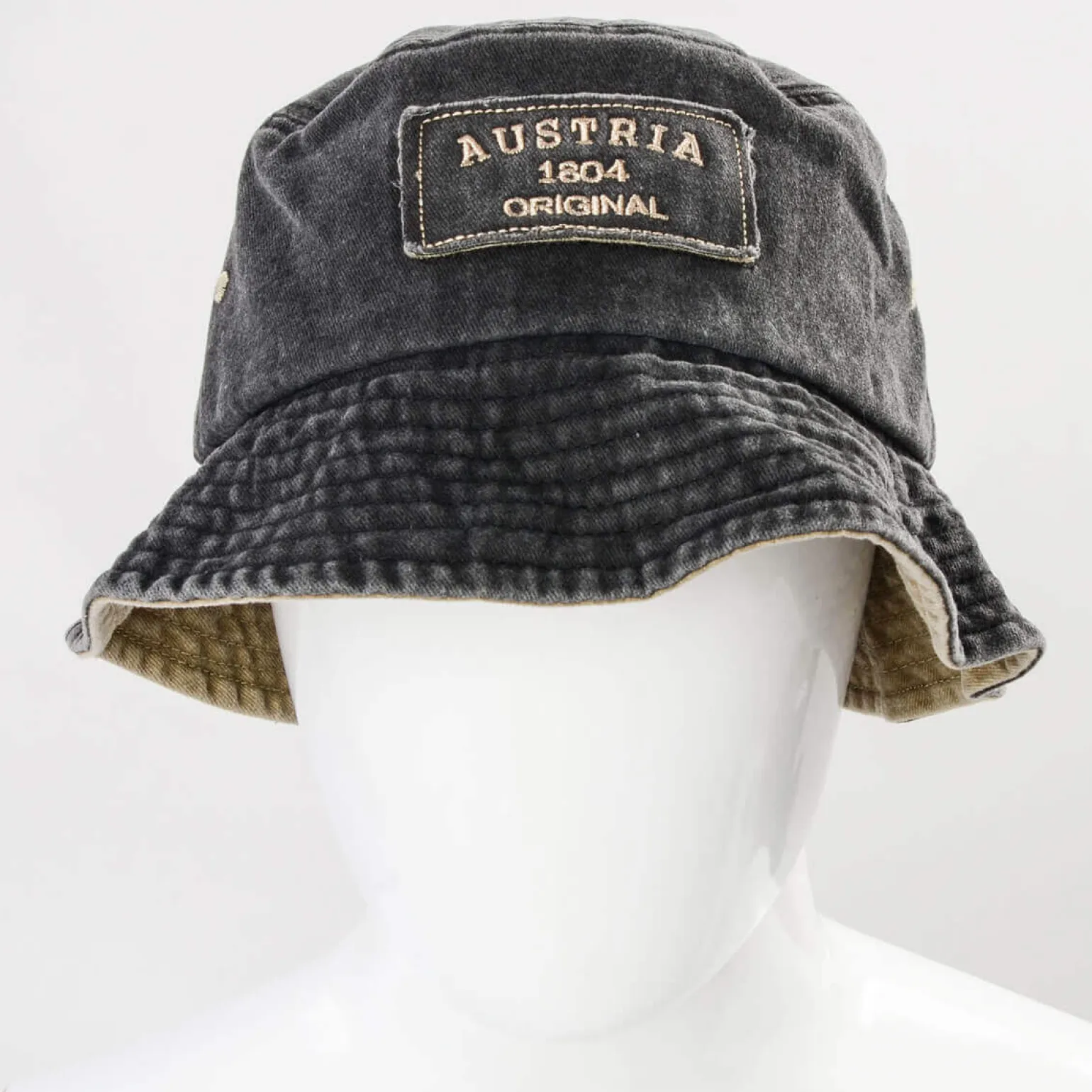 New Fischermütze “Austria”, Anthrazit- Herren Accessoires