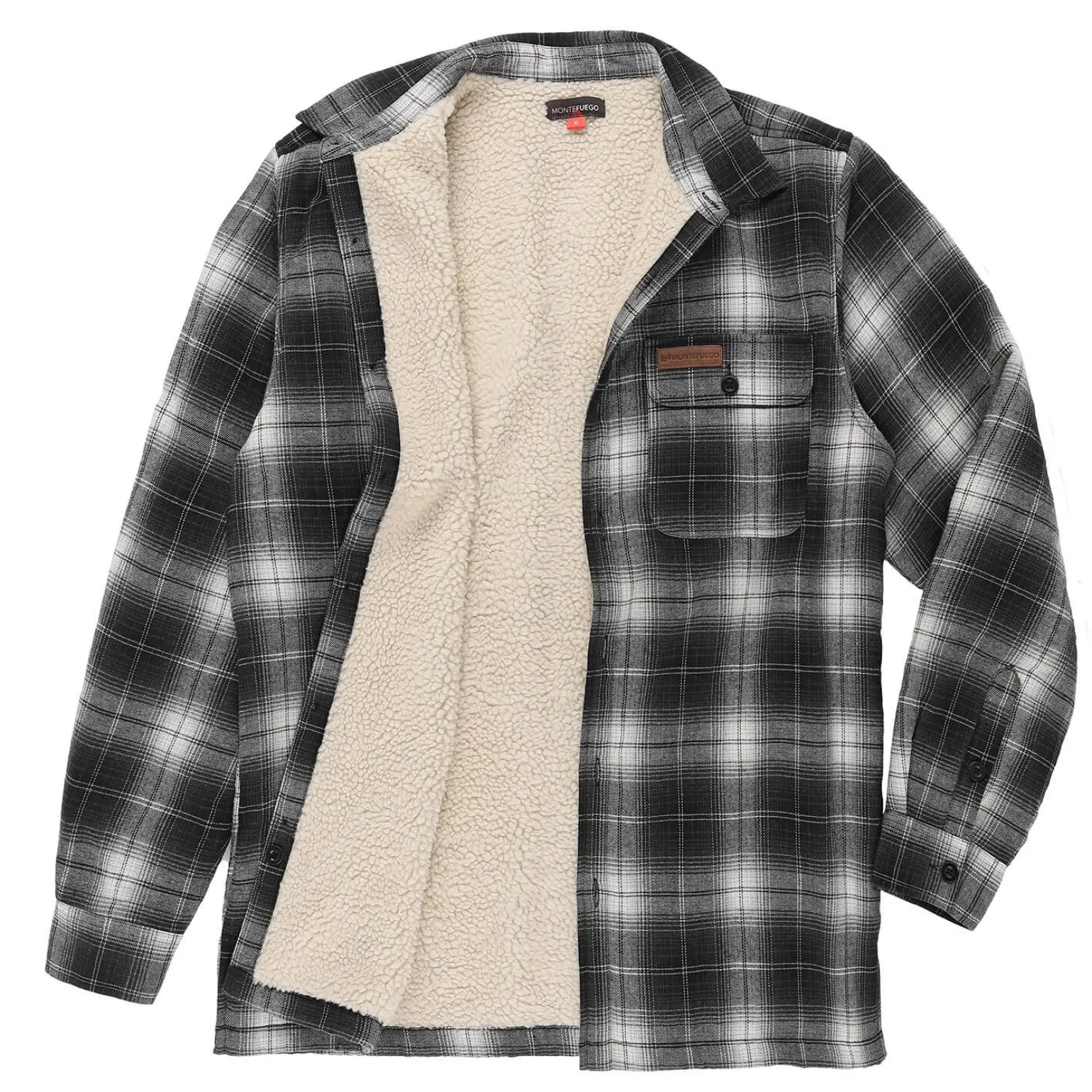 Hot Herren Flanelljacke "Fleece", -Weiß Herren Jacken