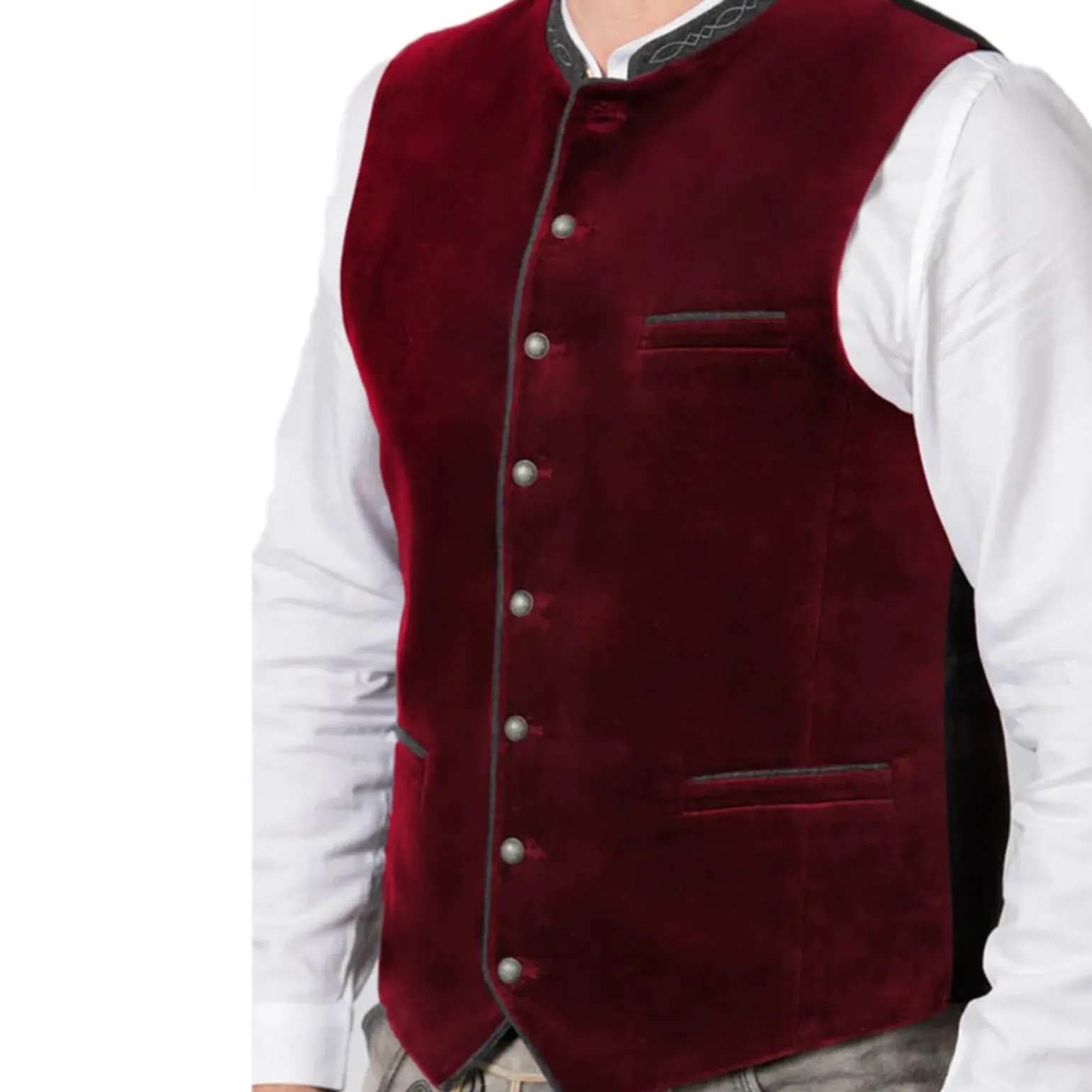 Sale Herren Gilet "Lorenzo", Bordeaux Herren Gilets