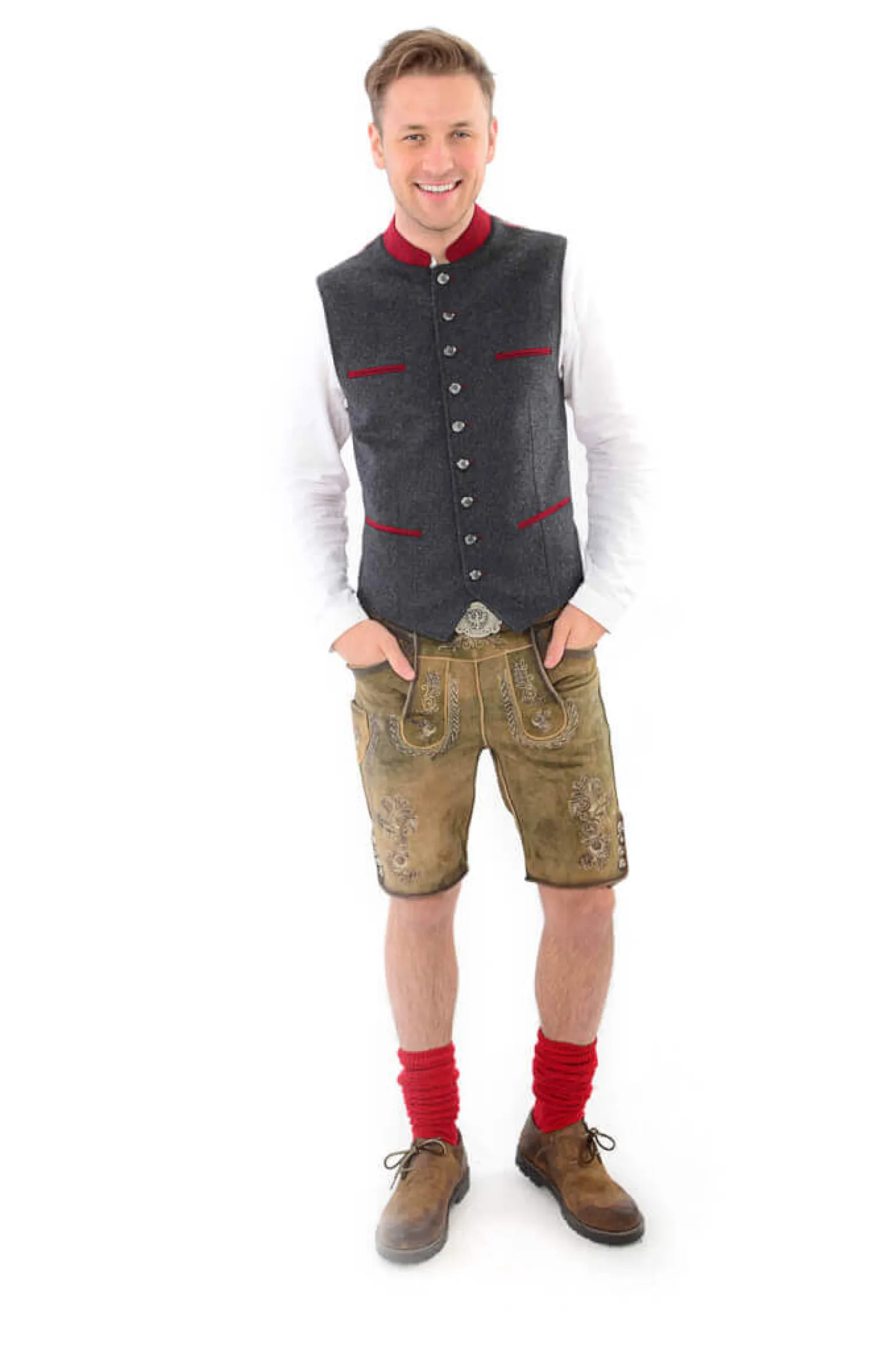 Best Herren Gilet "Tirol", -Rot Herren Gilets