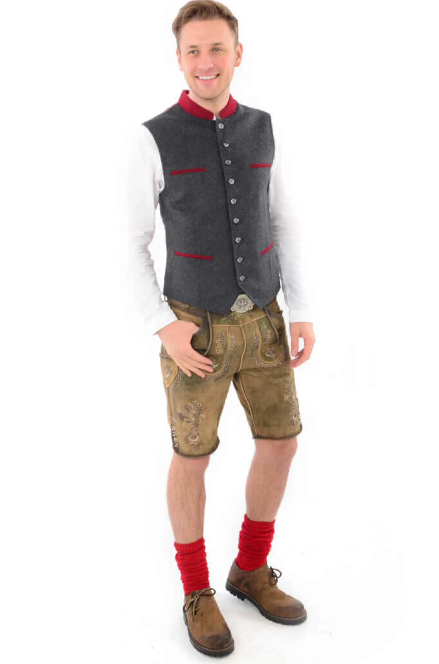 Best Herren Gilet "Tirol", -Rot Herren Gilets