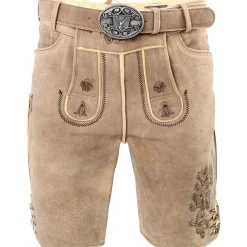 Cheap Herren Hirschlederhose "Kärnten", Hell Herren Lederhosen