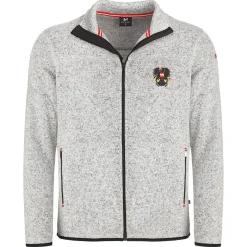 Sale Herren Strickfleece Jacke "Österreich", Hell Herren Jacken