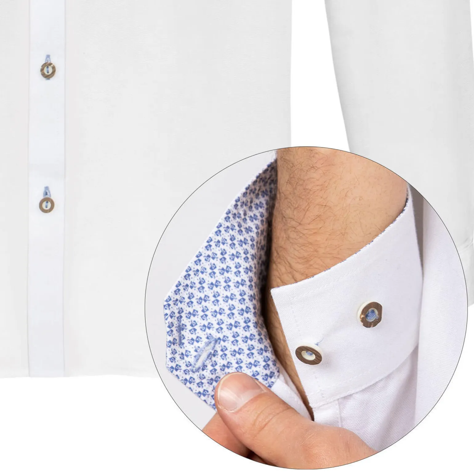 Shop Herren Trachtenhemd "Raphael", -Blau Herren Hemden