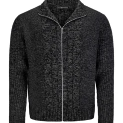 Shop Herren Zopf-Strickjacke "Noel", Dunkel Herren Jacken