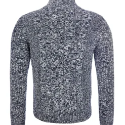 Shop Herren Zopf-Strickjacke "Noel", Navy-Melange Herren Jacken