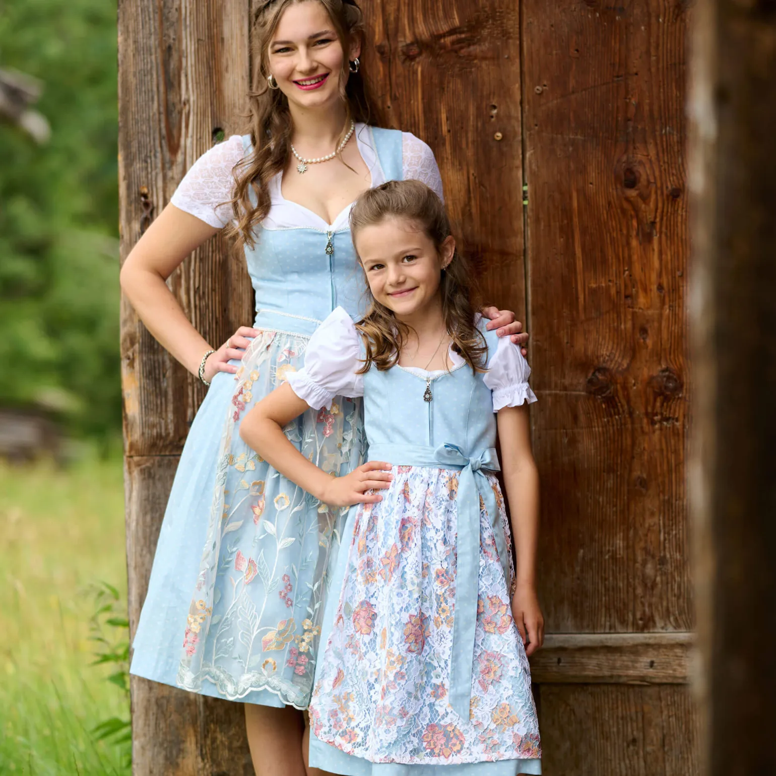 Cheap Kinder Dirndl "Ulli", Hell Kinder Dirndl