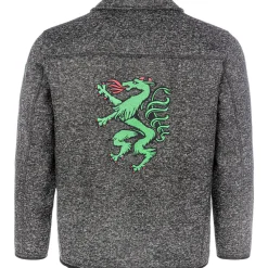 Outlet Kinder Strickfleece Jacke “Steiermark", Anthrazit Kinder Jacken & Anzüge